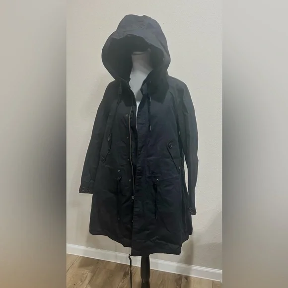 🆕 Nicolas K x Free People Byard Trench Jacket Waxed Canvas - Picture 5 of 10